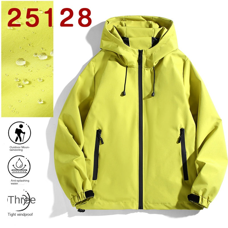 Couple Outdoor Jacket Men's Hiking Coat Youth Student Spring Autumn Waterproof Jacket Team Uniform