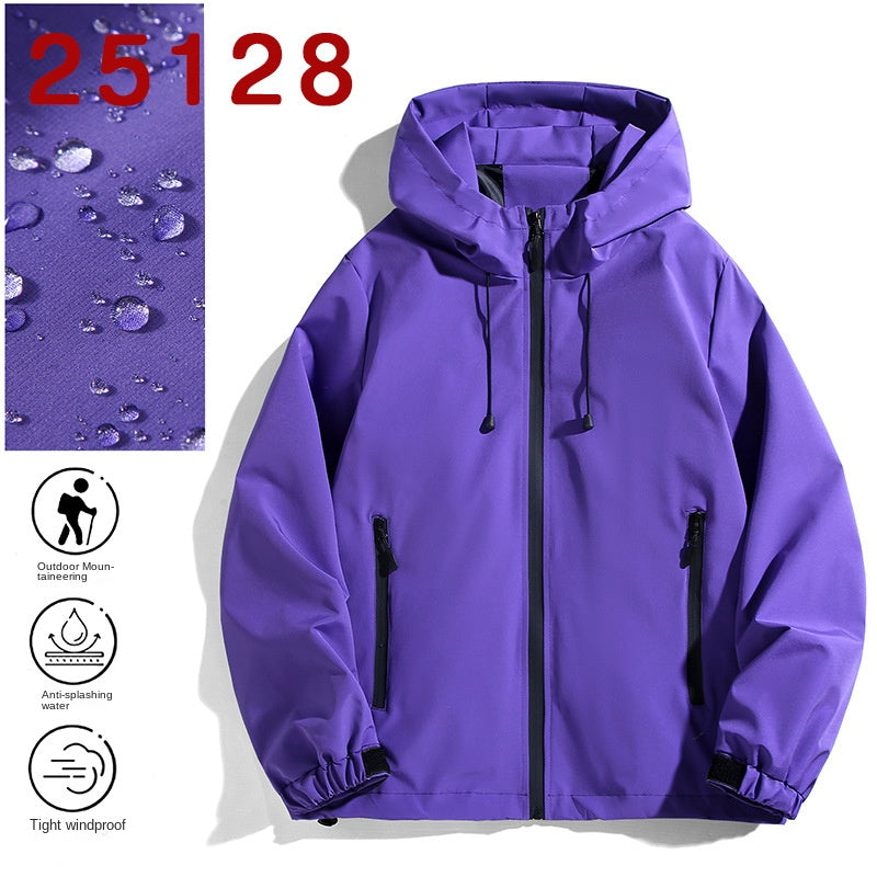 Couple Outdoor Jacket Men's Hiking Coat Youth Student Spring Autumn Waterproof Jacket Team Uniform